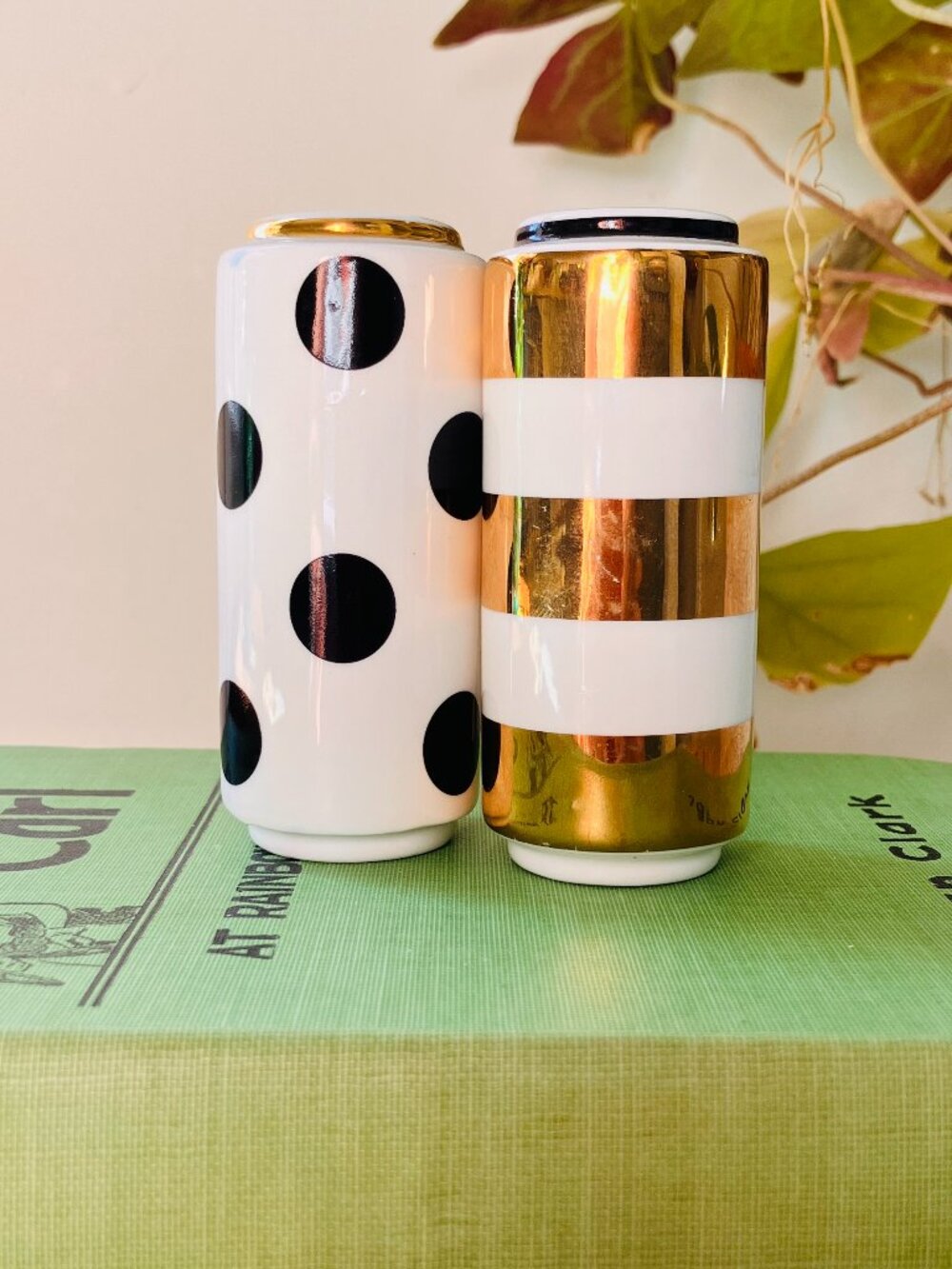 Kate Spade for Lenox Fairmount Park Striped and Polka Dot Salt and Pepper Shaker